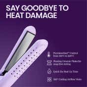 Heatwave Nova Styler 3-in-1 Hair Straightener & Curler - Lavender