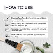 Vega Face Pack Brush for Applying Cream, Gel, Clay Mask for Men & Women (HV-27)