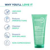 Bioderma Sebium Actif Cleanser  with Salicylic & Glycolic Acid for Acne Prone, Oily Skin (200ml)