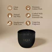 Seva Home Heirloom Classic Noir Black Candle