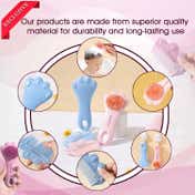 Majestique Premium Baby Hair Brush Comb Set for New Born - Pink (2 pcs)