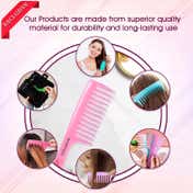 Majestique Wide Tooth Comb for Curly Hair - Pink