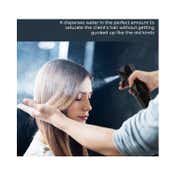 Bronson Professional Hair Spray Bottle Refillable Continuous Ultra Fine Water Mist - Black (150ml)