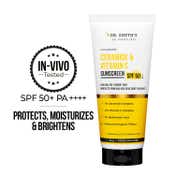 Dr. Sheth's Ceramide & Vitamin C Sunscreen SPF 50+ PA++++ In-Vivo Tested for Bright Skin (80g)