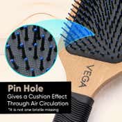 Vega Premium Collection Paddle Hair Brush for Men & Women, for Long, Thick & Curly Hair (E1-PB)