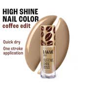 Lakme 9 to 5 Overtime Shine Nail Polish Coffee Edit - 03 Latte Love (6 ml)