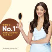 Vega Wooden Compact Hair Brush For Men And Women (R4-CB)