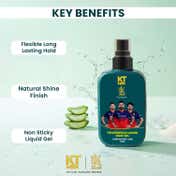 KT MEN Power Hold Liquid Hair Gel Strong Hold Finish + Shine - RCB (120 ml)