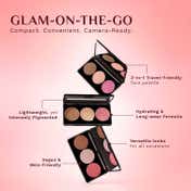 Pilgrim 3-in-1 Face Palette Blush, Highlighter & Contour - Sultry Romance (12 g)