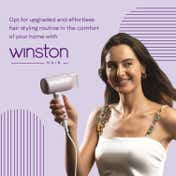 WINSTON Ionic Foldable Hair Dryer with Low Noise & Overheat Protection - 1200W