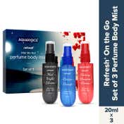 Aqualogica Refresh+ Mist Me Not Perfume Body Mist Set (3 pcs)