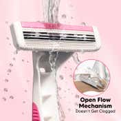 LetsShave Evior 3 Plus Disposable Razor - Pink, White (6 Pcs)