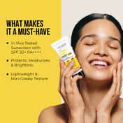 Dr. Sheth's Ceramide & Vitamin C Sunscreen SPF 50+ PA++++ In-Vivo Tested for Bright Skin (30g)