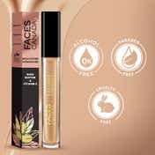 Faces Canada High Cover Concealer - Honey Creme 02, Blends Easily, Natural Finish (4 ml)