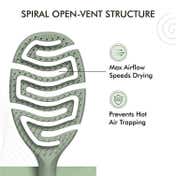Ikonic Me Vent Brush Spiral IKM-2119 - Jade Green