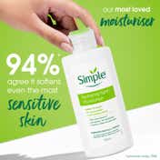 Simple Hydrating Light Moisturiser 12HR Hydration Non Greasy Moisturizer for a Smooth Skin (125 ml)