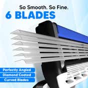 LetsShave Pro 6 Portable Razor and Transparent Shave Gel (4 pcs)