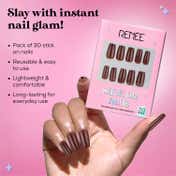 RENEE Stick On Nails - Glossy Nails 10 (Pack of 30)