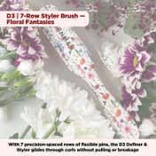 Denman D3 7-Row Curl Definer & Styler Brush Floral Fantasies