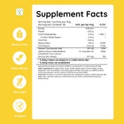 Purna Gummies Vitamin C Lemon Gummies with Vitamin D3 and Zinc for Immunity & Clear Skin (30 pcs)