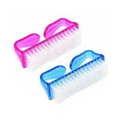 Bronson Professional Nail Brush For Pedicure Scrubbing Cleaner Brush - Color May Very (2 Pcs)