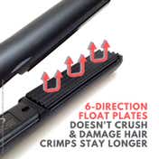 Alan Truman CRIMP Hair Styler with Ceramic Plates & Adjustable Temperature for Smooth Styling (1 Pc)
