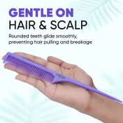 Vega Rat-Tail Comb for Hair Styling for Hair Sectioning & Hair Styling (1272)