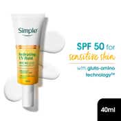 Simple Hydrating UV Fluid SPF 50 PA++++ Hyaluronic Acid Sunscreen for dry and sensitive skin (40 ml)
