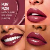 Lakme 9To5 Hya Glam Plump+Shine Clickstick, Hyaluronic Acid & Ceramides - Ruby Rush (2.1 g)