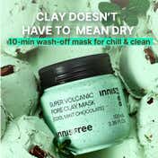 Innisfree Volcanic Pore Clay Mask - Cool Mint Choco Clogged Pores, Oil Control, Blackhead (100 ml)