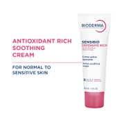 Bioderma Sensibio Defensive Rich Soothing 12hr Moisturizer With Vitamin E - Sensitive Skin (40ml)