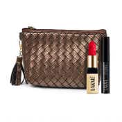 Lakme Wedding Guest Glam Kit Bullet Lipstick - Scarlet Rose Precision Eyeliner - Black (3 pcs)