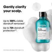 L'OREAL PROFESSIONNEL Scalp Advanced Anti-Dandruff Dermo-Clarifier Shampoo (300 ml) Removes Dandruff