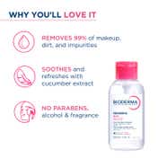 Bioderma Sensibio H2O Micellar Water With Cucumber Extract Removes Makeup - Pump (500 ml)