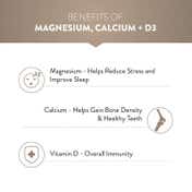 Swisse Magnesium, Calcium+D3 Supports Muscle Function, Energy & Bone Health - 60 Tablets