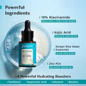 Pilgrim 10% Niacinamide with Kojic Acid & Korean Rice Water Face Serum For Clear & Glass Skin (30 ml)