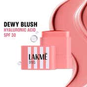 Lakme 9to5 Hya Beach Edit SPF Blush, Creamy Texture,Travelfriendly,Dewy Finish - Beach Peach (8.6 g)