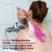 VEGA Luxury Long Handle Bath Brush for Men & Women Body Scrubber for Dead Skin Exfoliator (BA-1/2N)