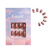 Gush Beauty Nailed It Reusable Luxury Press On Nails With Application Kit - Redhead Energy (24 pcs)