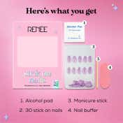 RENEE Stick On Nails - Cat Eye Nail 07 (Pack of 30)