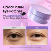 Biodance Caviar PDRN Eye Patches with Caffeine Brightens Dark Circles & Plumps Fine Lines (85 g)