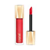 Lakme Glitterati Lip Glaze with Vegan Collagen for Glossy Lips - 101 Scarlet Spritzer (5 ml)