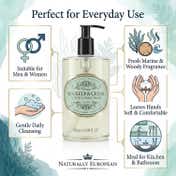 NATURALLY EUROPEAN Somerset Sea Kelp & Cedar Hand Wash (500 ml)