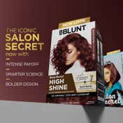 BBlunt Salon Secret High Shine Conditioning Hair Colour Mahogany Reddish Brown Combo