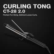 Ikonic Professional Curling Tong CT-28 -2.0, Advance Titanium Barrel, Reduces Frizz and Static 1's