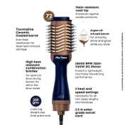 Alan Truman The Blow Brush with Storage & Travel Case-Midnight Blue (740 g)