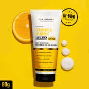 Dr. Sheth's Ceramide & Vitamin C Sunscreen SPF 50+ PA++++ In-Vivo Tested for Bright Skin (80g)