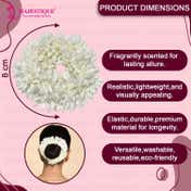Majestique Scented Artificial Jasmine Mogra Gajra Phool Scrunchies
