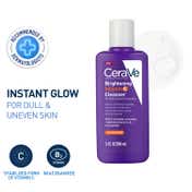 CeraVe Brightening Vitamin C Face Wash For Dull & Uneven Skin, Reduces Dark Spots (88 ml)