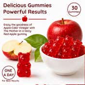 Purna Gummies Sugar Free Apple Cider Vinegar for Better Digestion & Clear Skin (30 pcs)